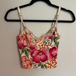 Sophie B floral corset bra